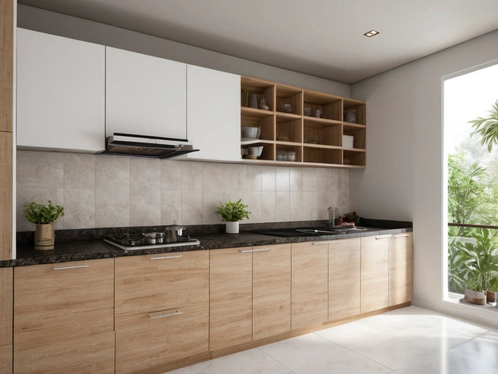 Modular Kitchen - Srijan Orizon Sample Apartment